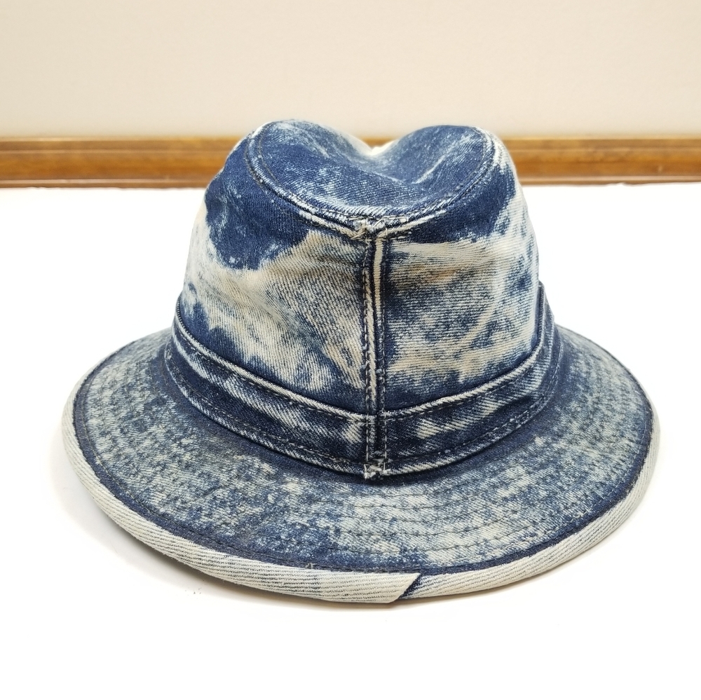 VTG 90's 00's Henschel Fedora Denim Jeans Hats - Picture 3 of 9